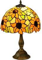Homcom Stained Glass Table Lamp