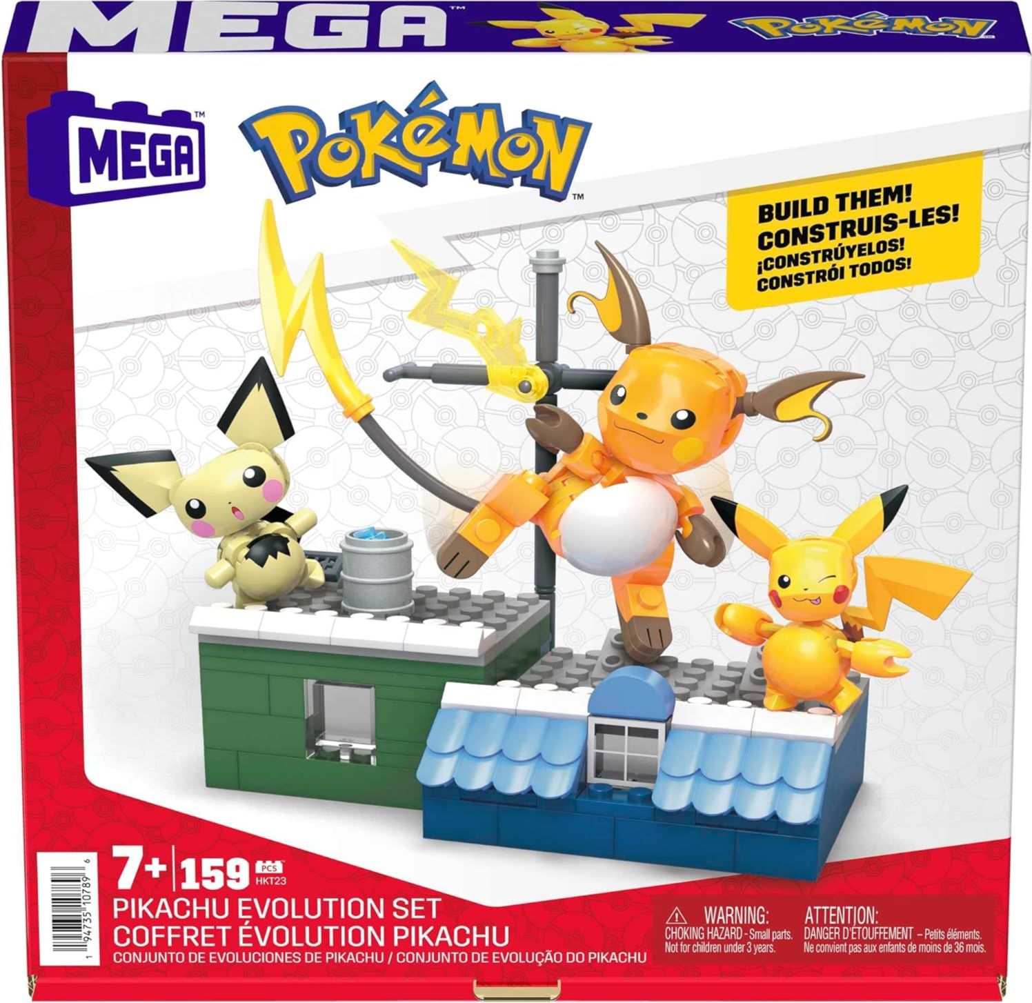 Mega Pokemon Pikachu Evolution Set