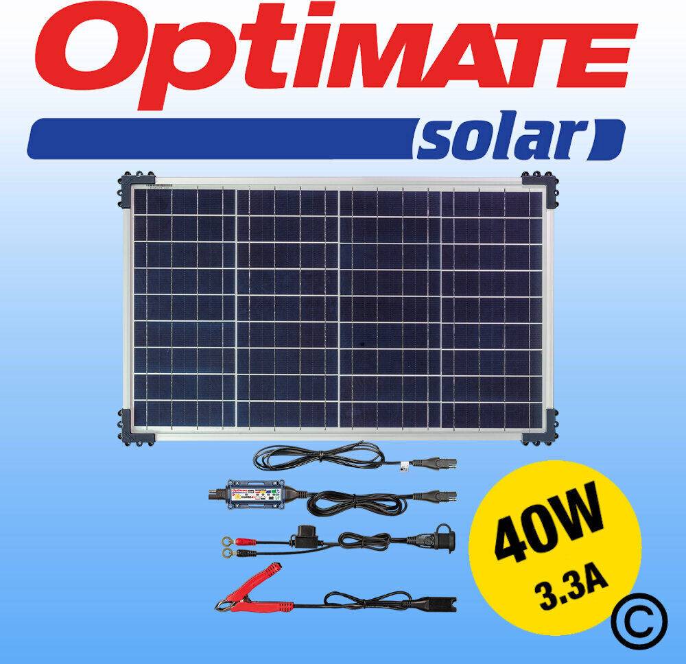 Optimate Solar Duo 40W Travel Kit