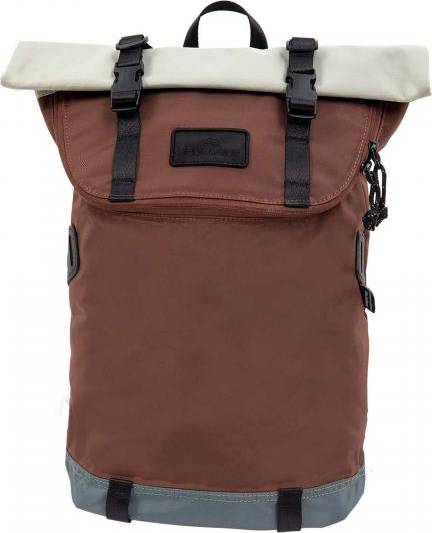 Christopher Small Go Rolltop Rucksack - Grey/Brown