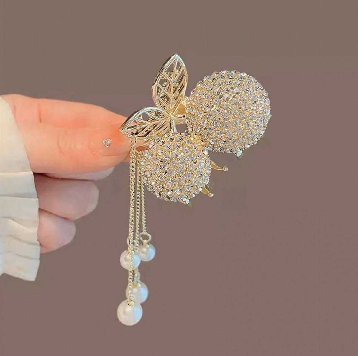 Shein Small Rhinestone Decor Rose