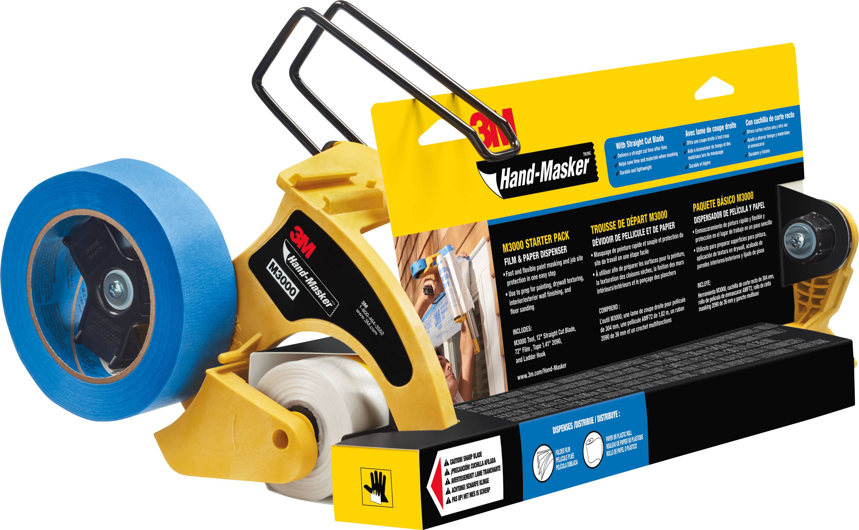 Hand-Masker Pre-assembled Masking Film & Tape Kit