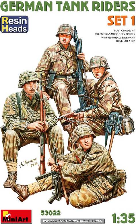 German Tank Riders Set 1 Resin Heads