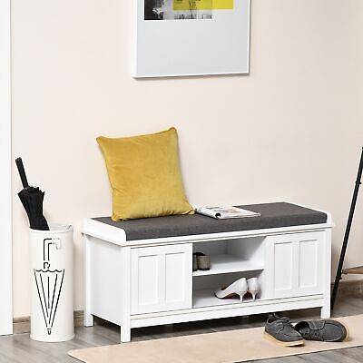 Shoe bench entryway Homcom entryway bench Shoe Rack