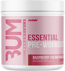 Raw CBUM Essential Pre-Workout Raspberry Creamthickle 408 g