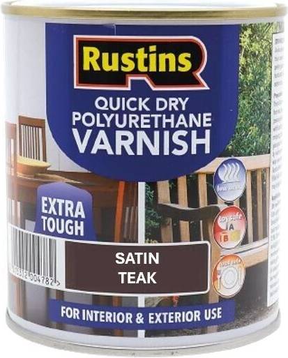 Rustins quick dry polyurethane varnish extra Wood Protection