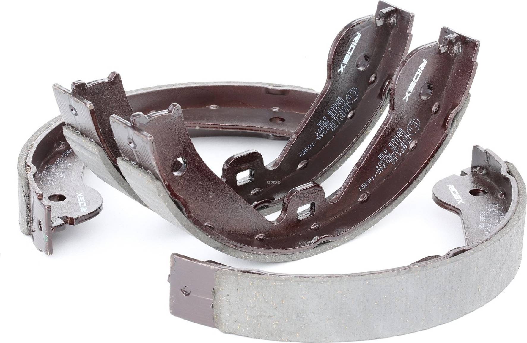 Ridex Brake Shoes Rear Axle 208mm Without Lever
