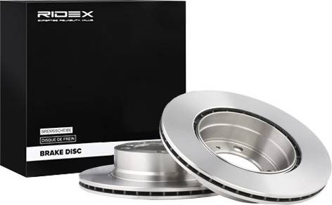 Ridex Brake Disc Rear Axle Vented Cast Iron