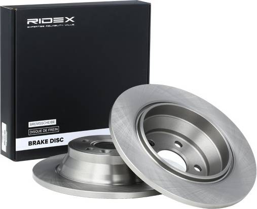 Ridex Brake Disc Rear Axle Uncoated Untreated