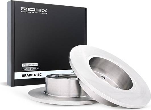 Ridex Brake Disc Rear Axle Uncoated Untreated