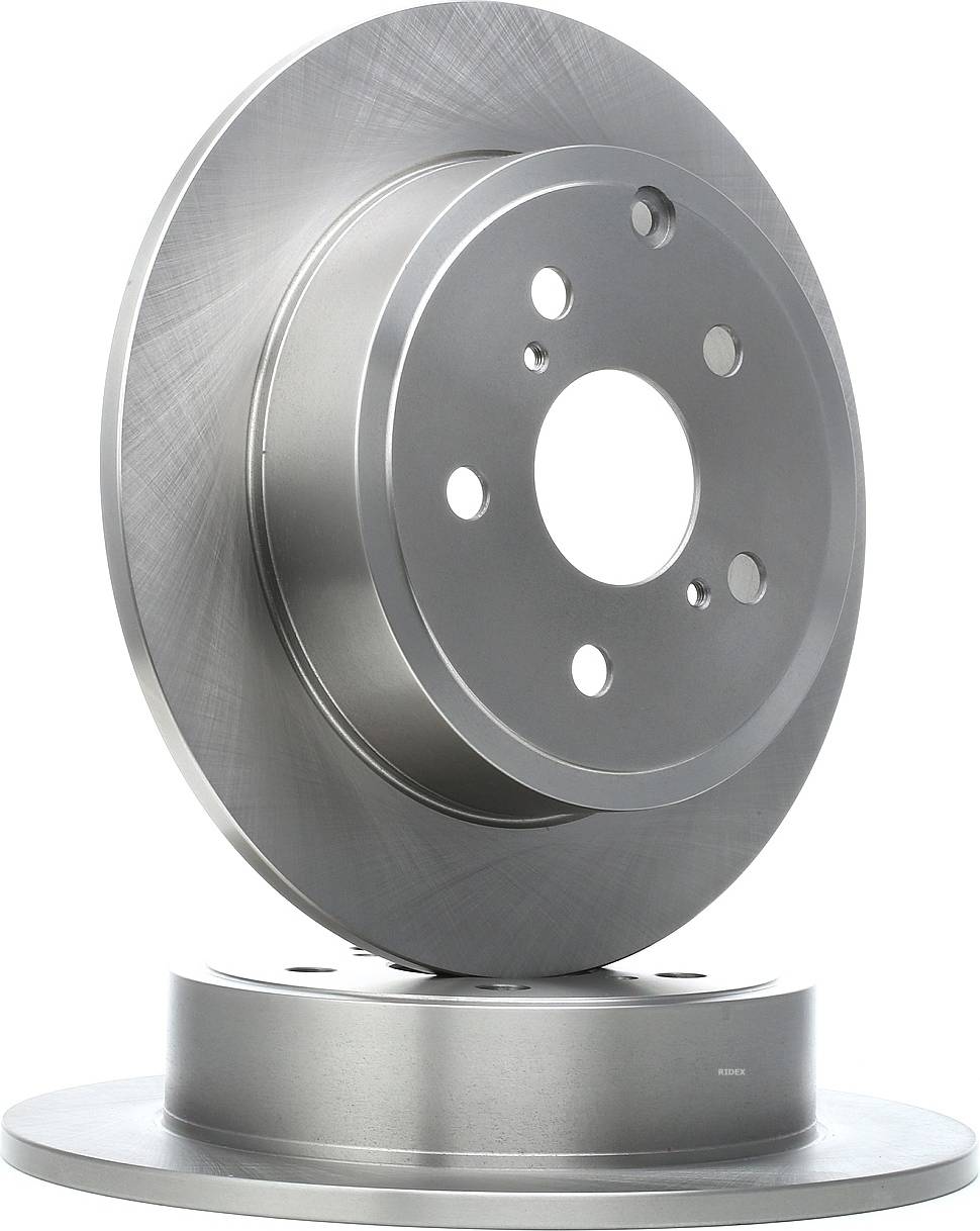 Ridex Brake Disc Rear Axle Uncoated Untreated