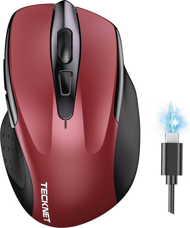 Mouse Bluetooth Ricaricabile Wireless Silenzioso