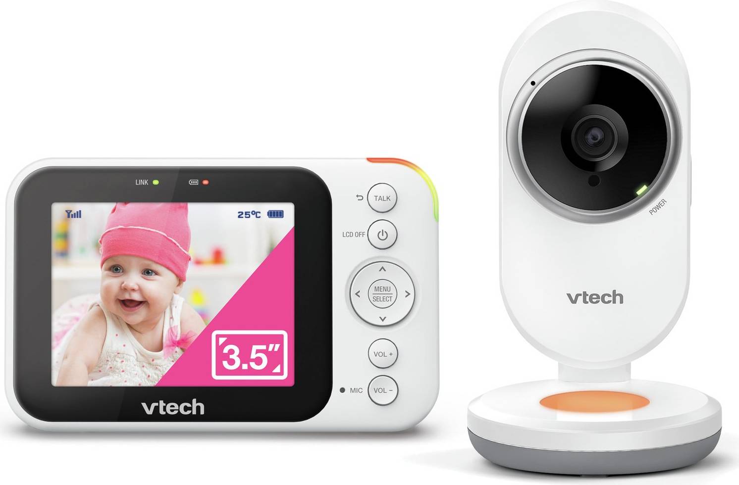 Vtech VM4254 3.5 Inch Video Baby Monitor