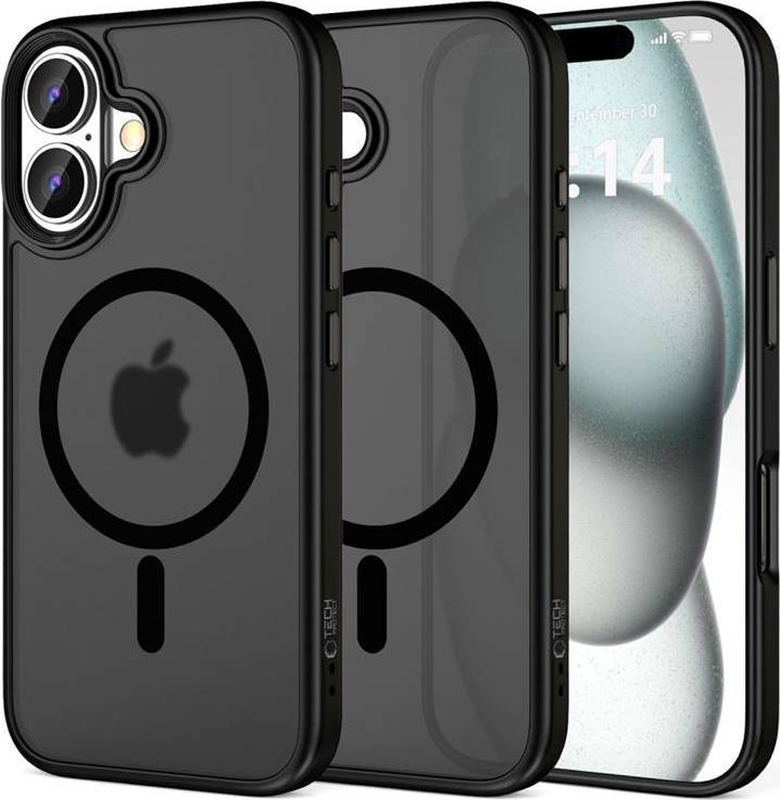 Tech-Protect iPhone 16 Plus Mat Sort