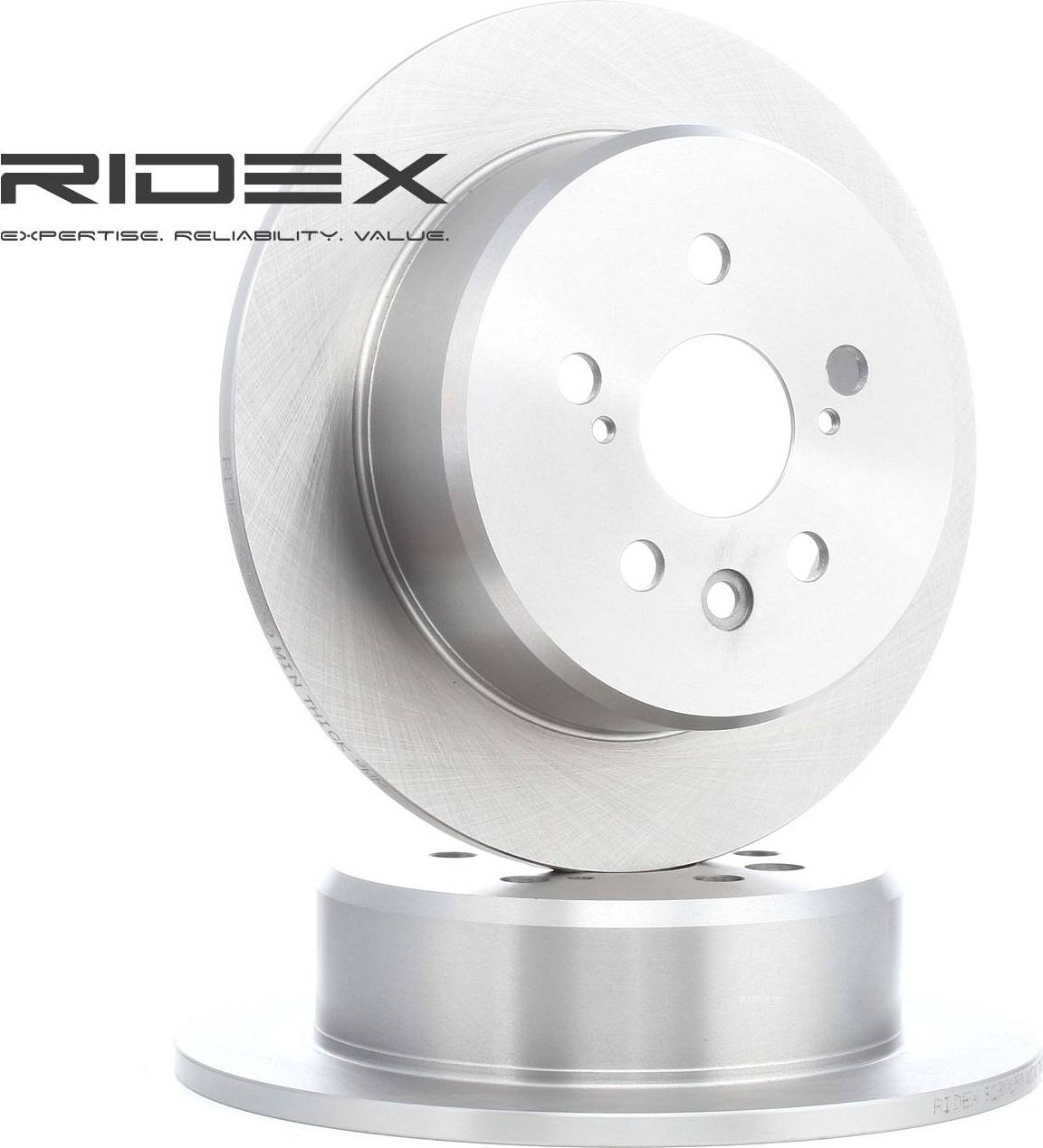 Ridex Brake Disc Rear Axle Uncoated Untreated