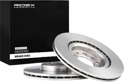 Ridex Brake Disc Rear Axle Vented Cast Iron