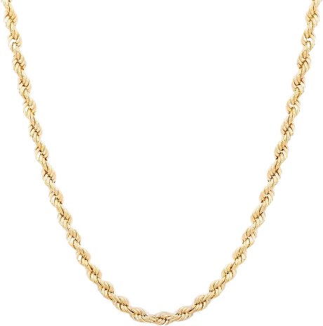 T.H.Baker Rope Chain Necklace - Gold