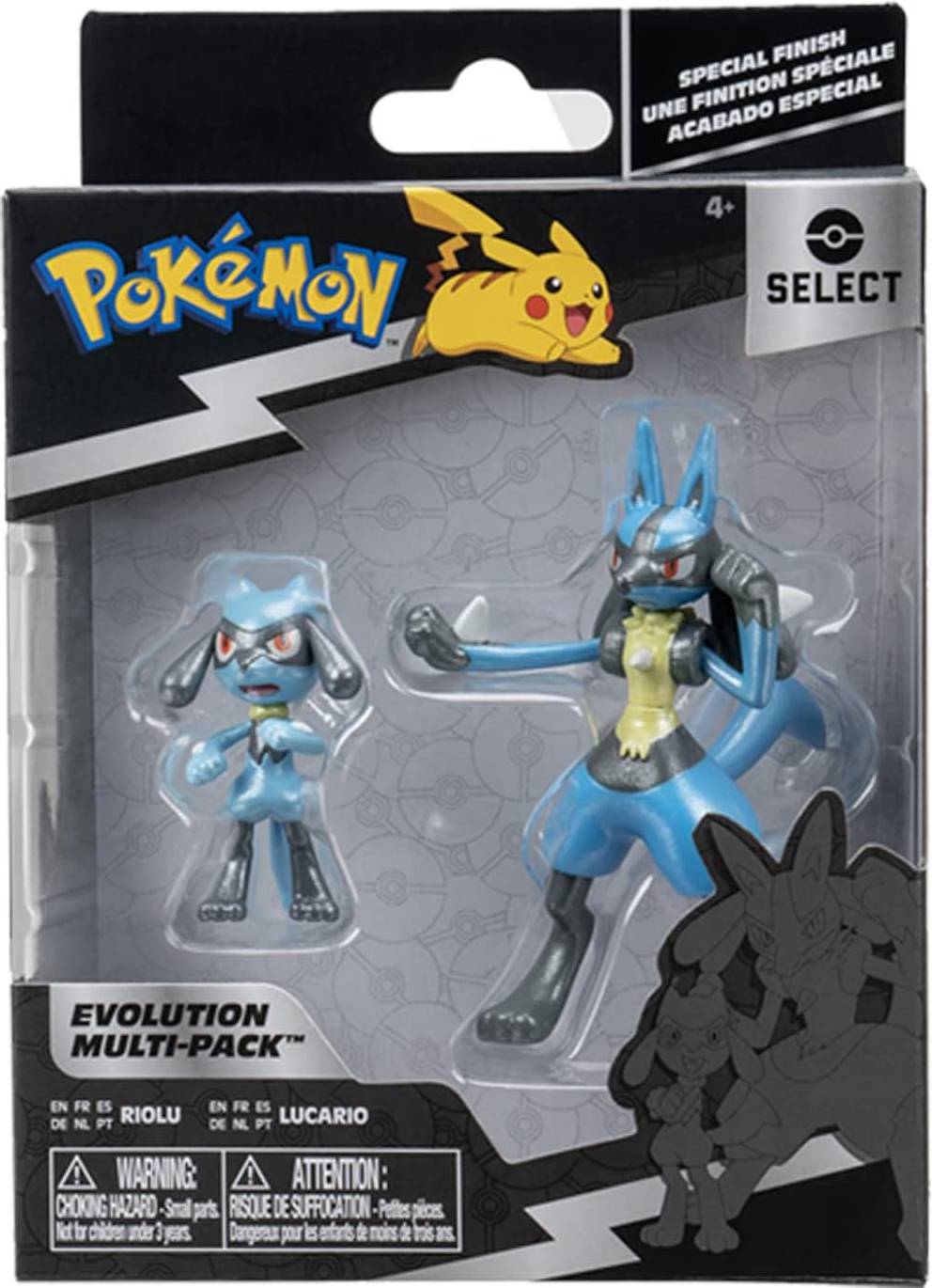 Jazwares Pokémon Select Evolution Multipack Riolu & Lucario