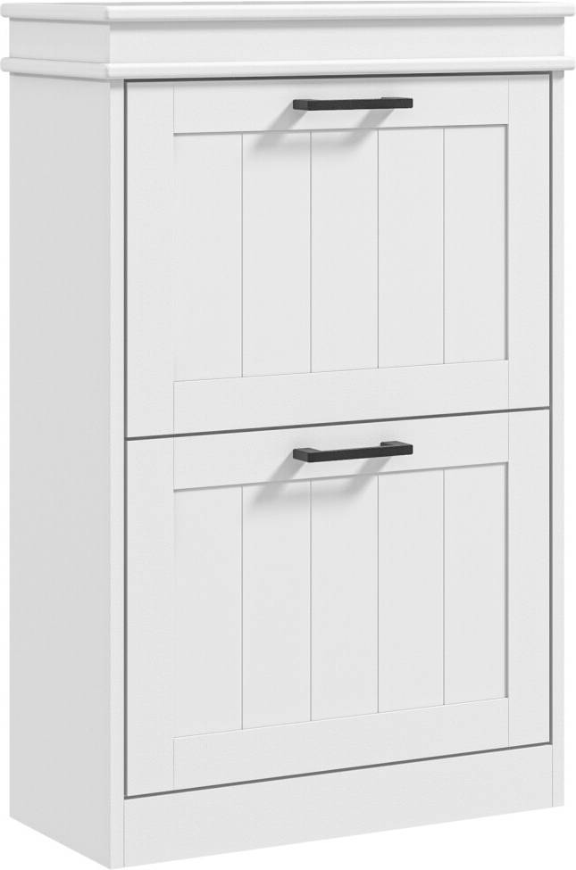 Homcom Slim Cabinet 2 Flip Drawers Shoe Rack