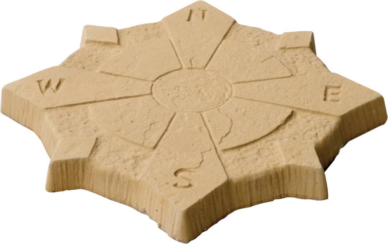 Compass Compass Stepping Stone - Cream - 45cm