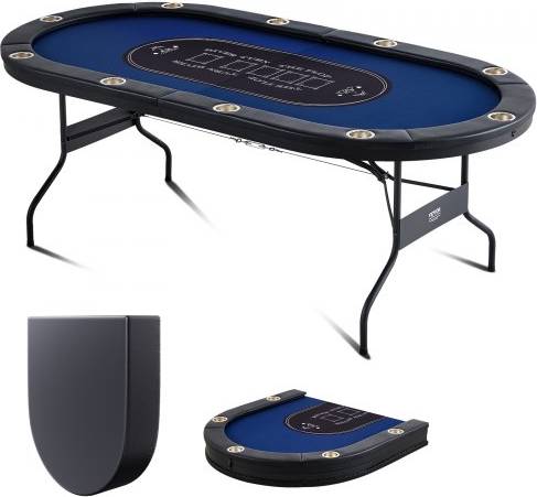 VEVOR 10 Player Foldable Poker Table With Padded Rails