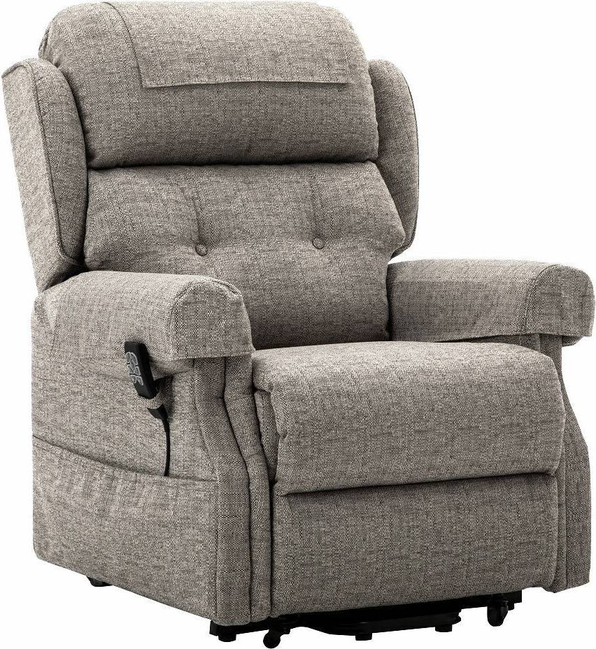 Fabric riser recliner chairs Dual Motor Riser Recliner Armchair