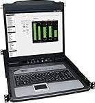 Tripp Lite 8-Port Rack Console KVM Switch Svart