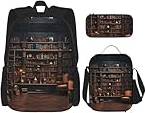 Drtgeds Large Capacity Backpack - Library Bookshelf1