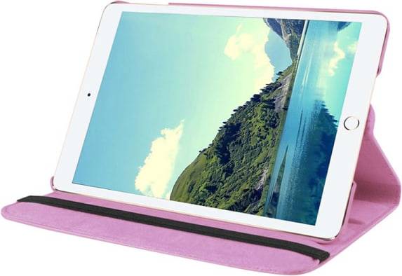 Läderfodral Med Roterbart Ställ Till iPad Mini 4/5, Rosa