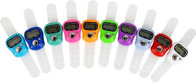 Mini Digital LCD Elektronisk Ringe Hånd Finger Golf 1 Stk