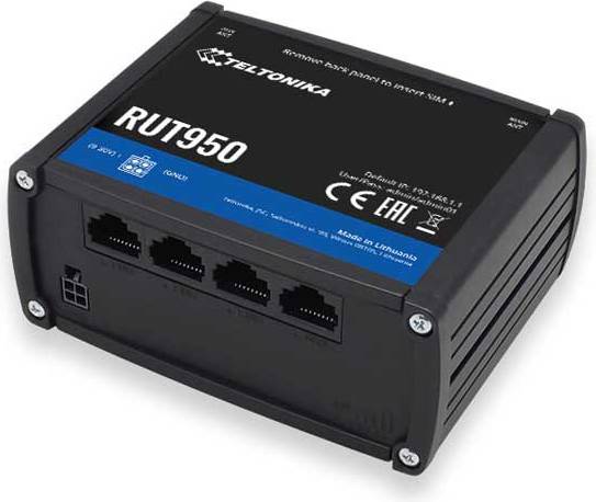 Router sim Teltonika RUT950 Trådløs Router Desktop DIN Monterbar På Skinne