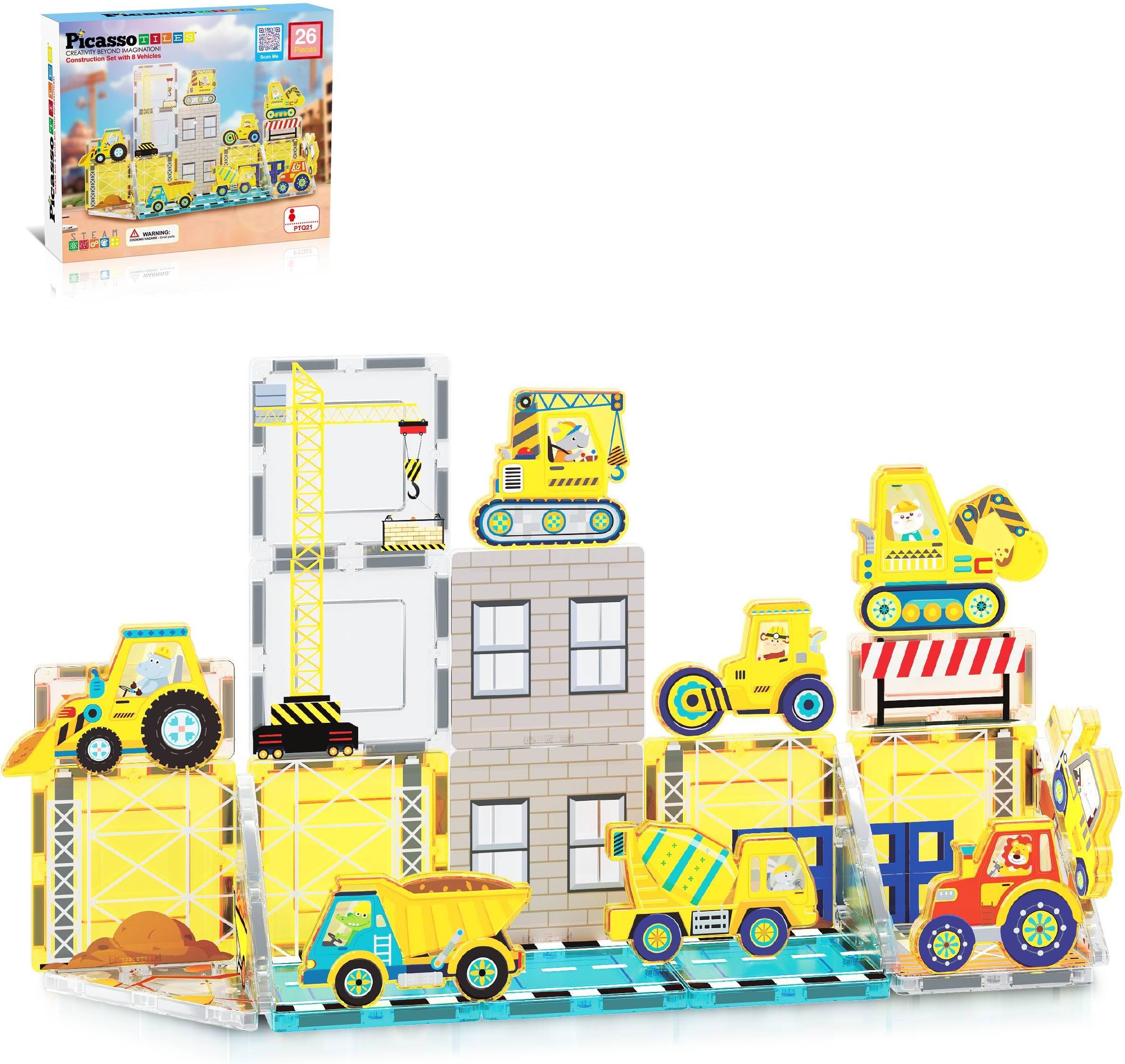 PicassoTiles Magnet Tile Building Blocks Set