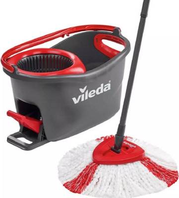 Vileda turbo mop B&Q Turbo Microfibre Mop & Bucket Set - One Size