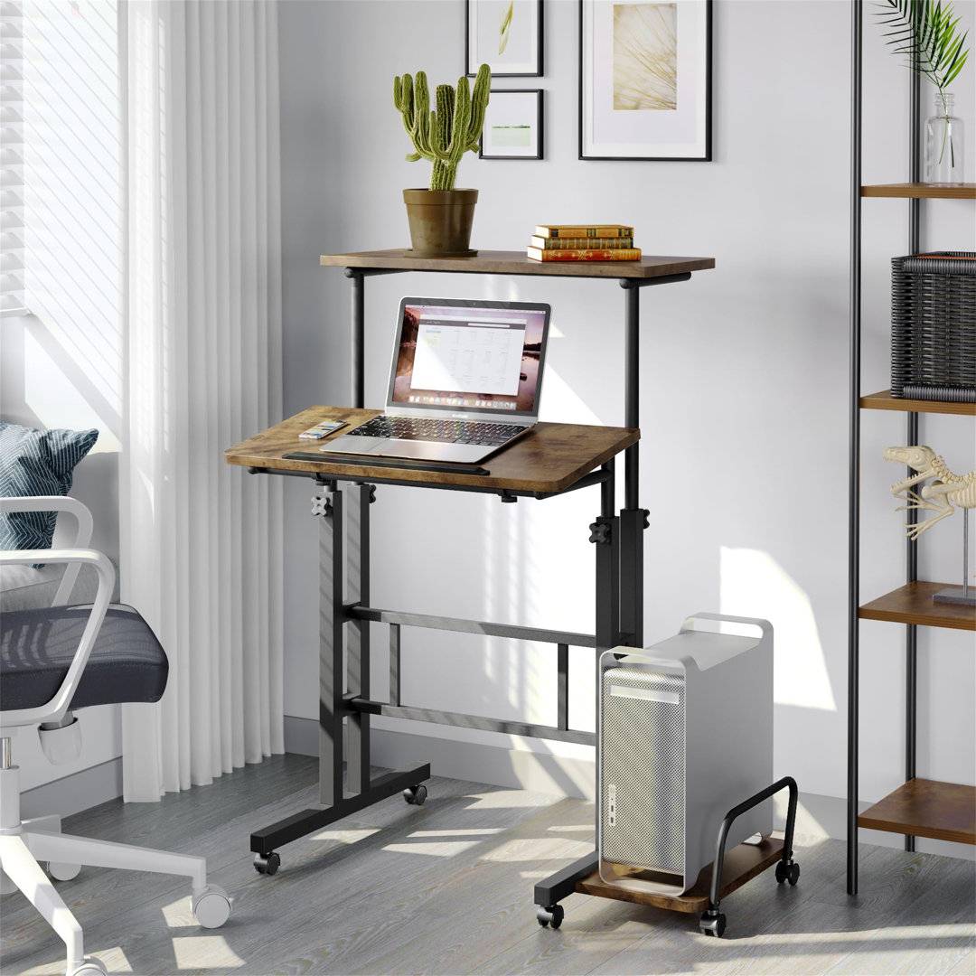Kalb 60 cm Rectangular Standing Rustic Brown