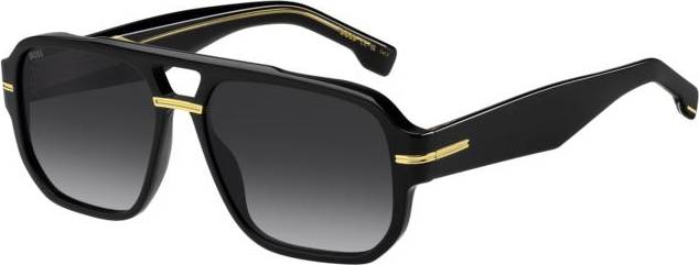 HUGO BOSS Rectangle Sunglasses - Ruthenium/Gray