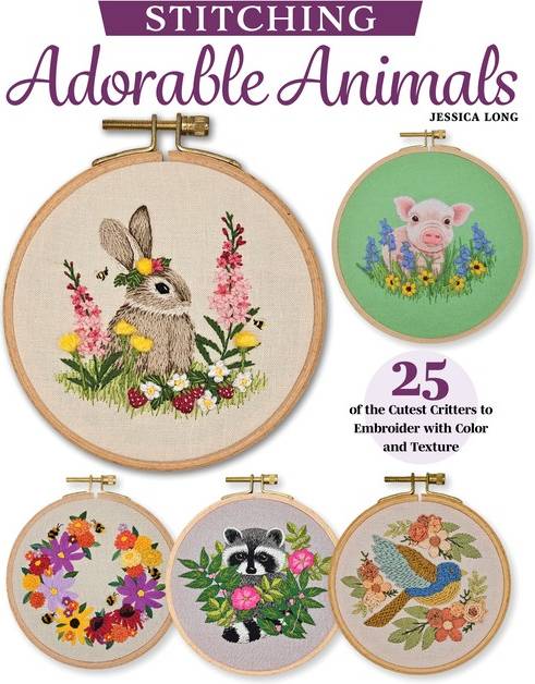 Embroidering Animals With Color And Texture
