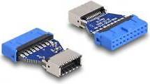 DeLock USB 3.2 Adapter Blå