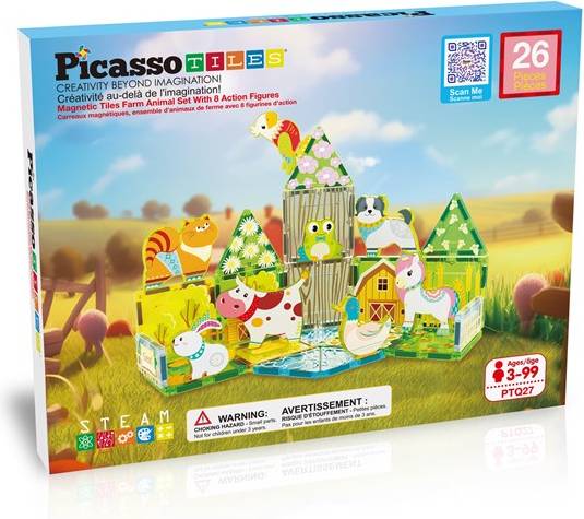 PicassoTiles Magnet Tile Building Blocks Set