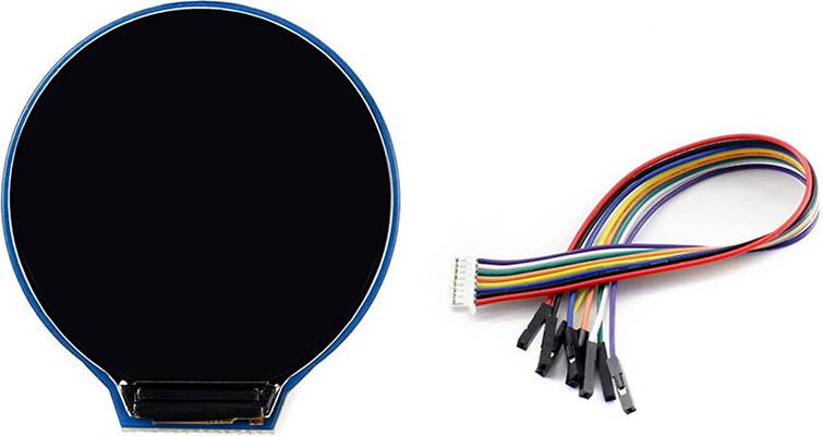 Tlily 5pcs 1.28Inch Round Display LCD Screen Module GC9A01 SPI RGB 65K Raspberry