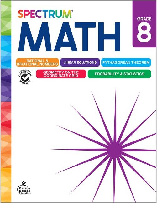 Spectrum Math Workbook, Grade 8
