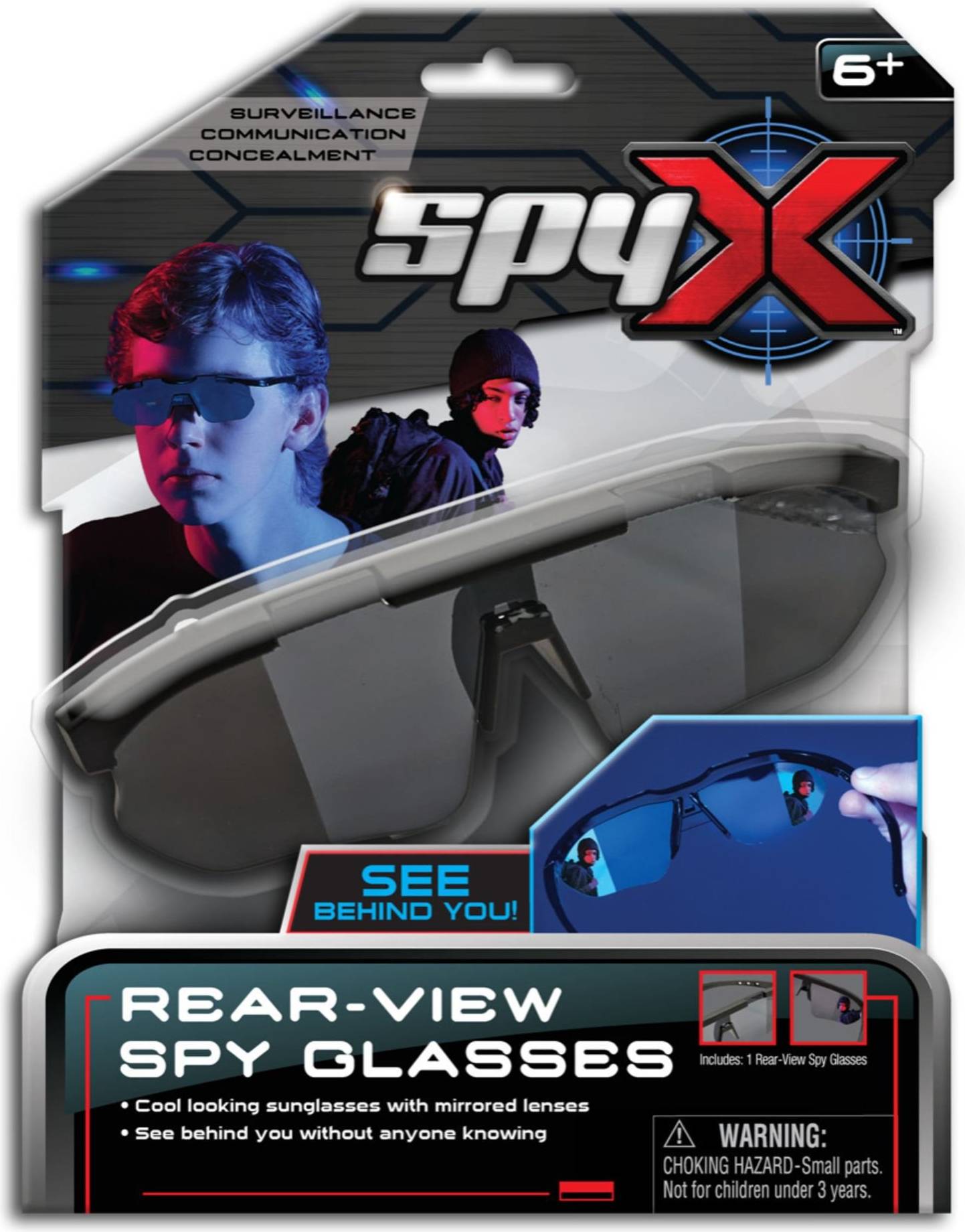 SpyX Rear View Solbriller - Klar