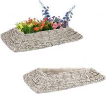 B2X Triangular Flower Pot Set of 2