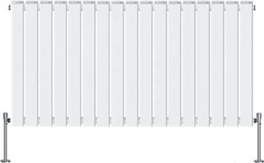 Right Radiators 600 X1156 mm Horizontal Double Flat Panel Designer Radiator White