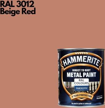 Hammerite Smooth Direct To Rust 750 Ml Ral 3012