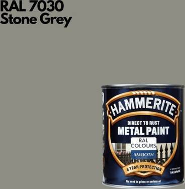 Hammerite Smooth Direct To Rust 750 ml Ral 7030 Metal Paint 0.75L