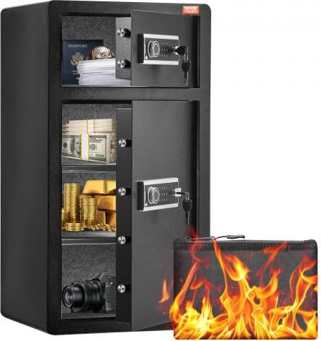 VEVOR Double Door 7.2 Cu.ft Safe Box With Key Lock