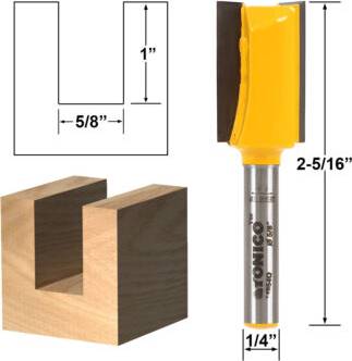 Yonico Router Bit Straight Bit 5 8 Inch Diameter Shank