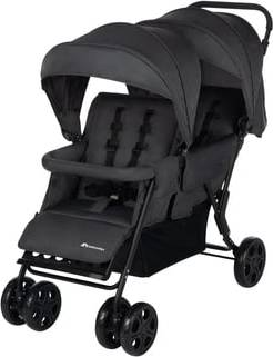Poussette Double Teamy 4 Roues Mineral Graphite