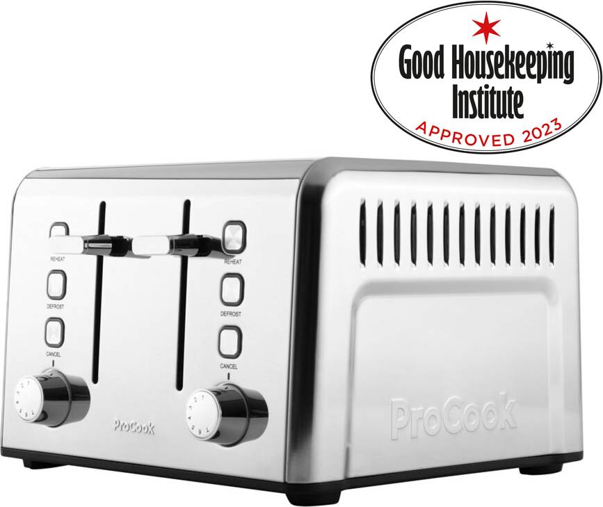 ProCook Toaster 4 Slice - Stainless Steel