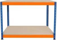 Monster Racking Garage Workbench S-Rax 2 Shelf 120cm x 60cm x 90cm Workstation